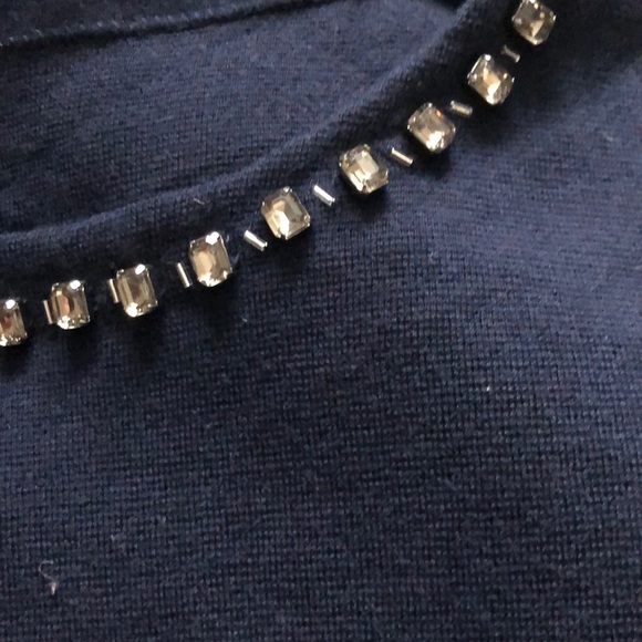 SOLD 3 for 25 Jeweled Merino Wool Sweater - Picture 2 of 4